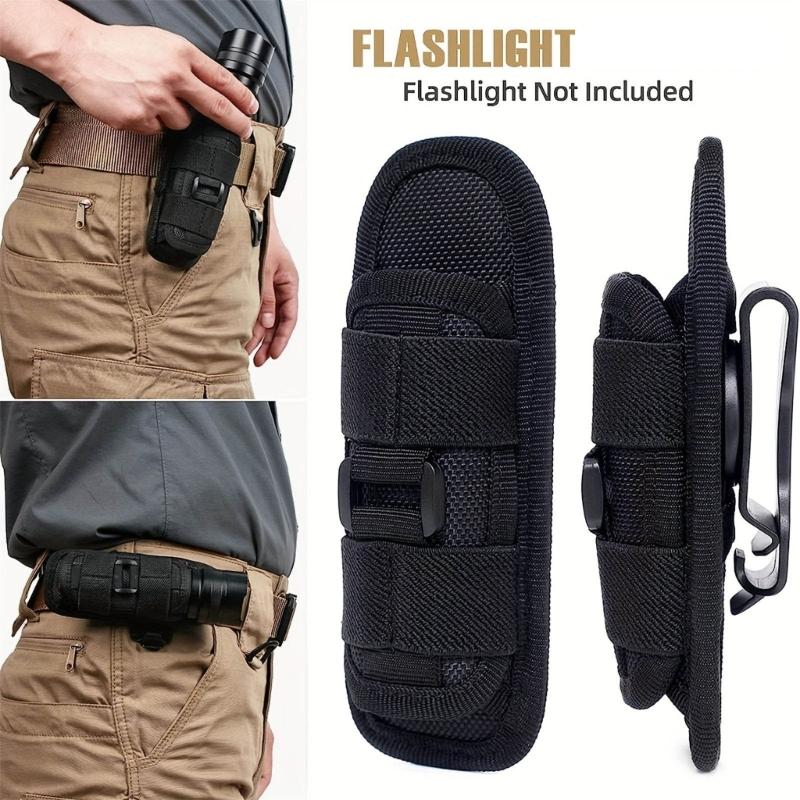 Outdoor Flashlamp Carrying Case Reinforced Locking System Nylon Texture Suitable for Hiking Backpacking Survival Sets