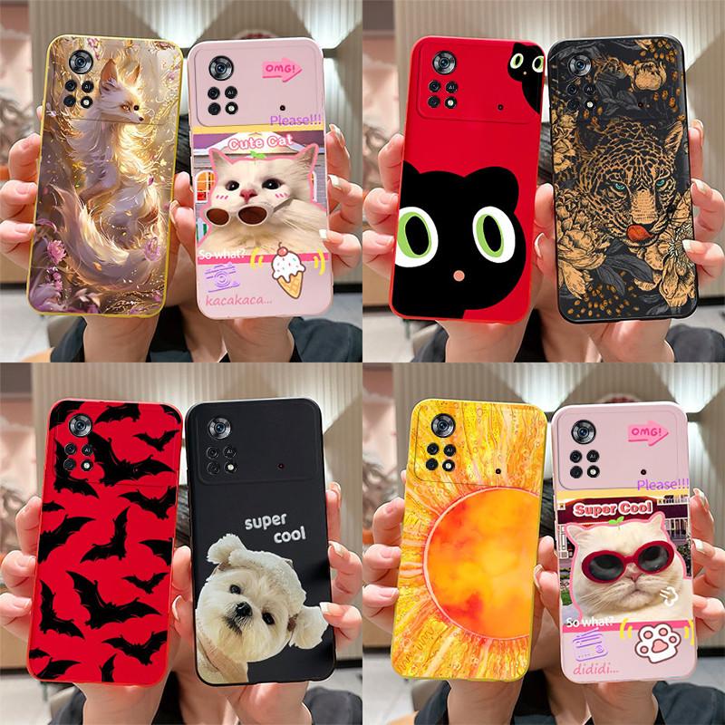 Poco X4 X 4 Pro X4pro Case Cute Cartoon Cat Dog Silicone Soft Cover For Xiaomi Poco X4 Pro 5g Poco X 4 Pro Pocox4 Pro Phone Case