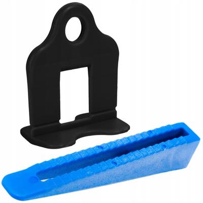 SIMPLEFIX TILE LEVELLING SYSTEM 300 BLACK CLIPS 1mm + 100 WEDGES