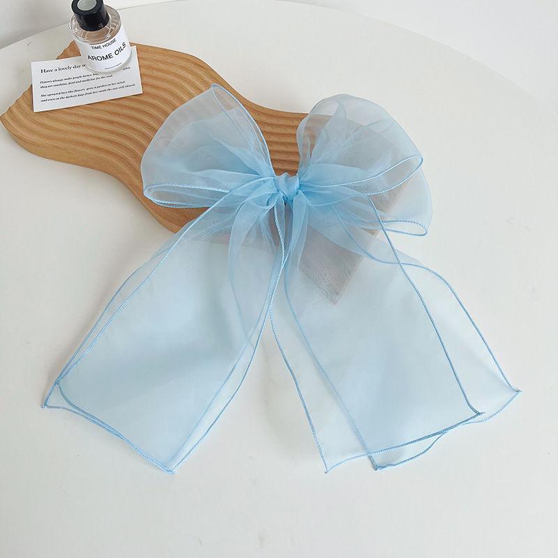 Organzová nadrozměrná sponka do vlasů s motýlkem, čelenka, módní sponka do vlasů, vlasové doplňky