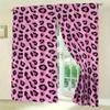Klassische rosa Leopardenmuster-Vorhänge, Stangentaschen-Vorhänge 30*65, Schlafzimmer und Wohnzimmer, Heimdekoration, Zimmerdekoration