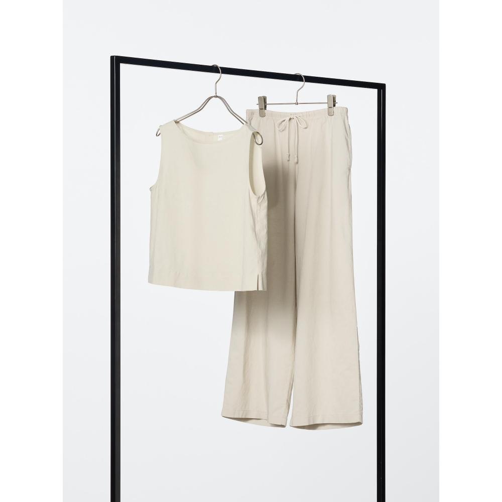 Uniqlo Japan Linen Blend Blouse Sleeveless