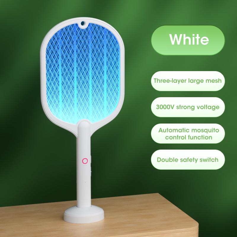 UV Light Mosquito Killer Lamp Bug Zapper Summer Electric Fly Swatter Mosquito Trap Flies USB Chargeable Mosquito Swatter Killer