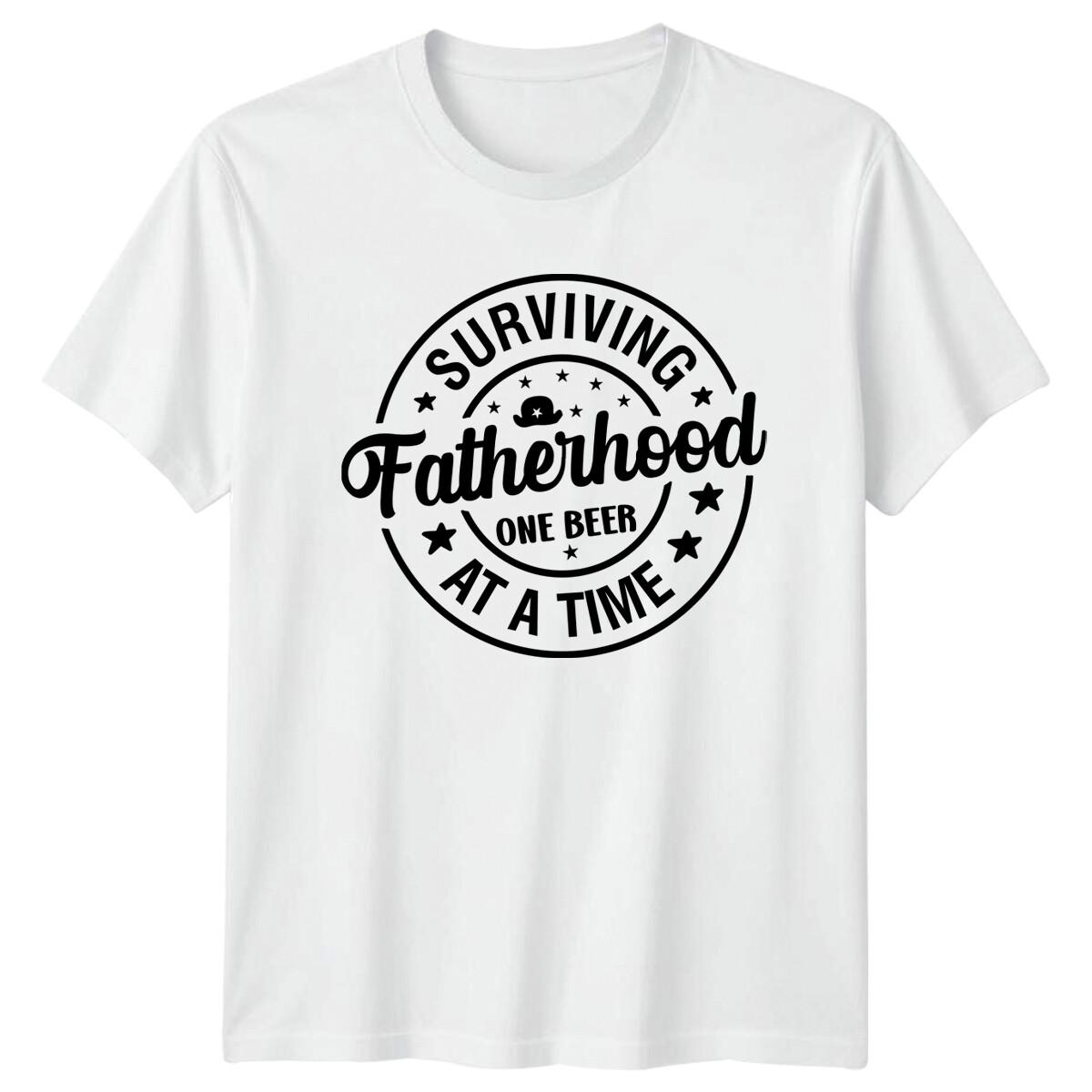 Surviving Fatherhood One Beer At A Time Dad Mens T-Shirt Gift XL