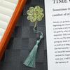 4pcs/set with Tassel Book Page Marker Hollow Brass Reading Marker Chinese Style Bookmarks  Literary
