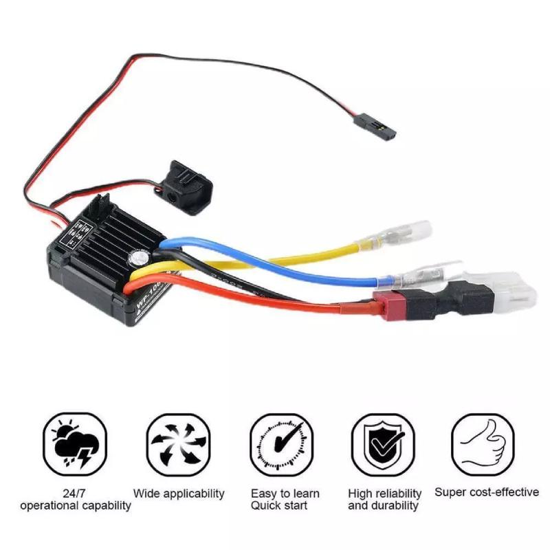 1060 Waterproof Hobbywing Brushed Esc Speed Control For 110 Lot P5 Rc Parts Car
