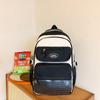 College Style Backpack Student Block Color Campus Schoolbag Female High School Students Large Capacity Backpack