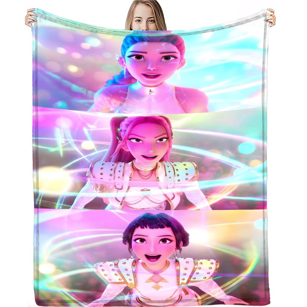 Flannel Digital Printed Blanket Conditioning Blanket Sofa Blanket Girl Gift