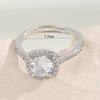Elegant Silver Color Clear Stone Ring Romantic Square Shaped Ring For Women & Girls Clear Crystals For Engagements/Anniversaries