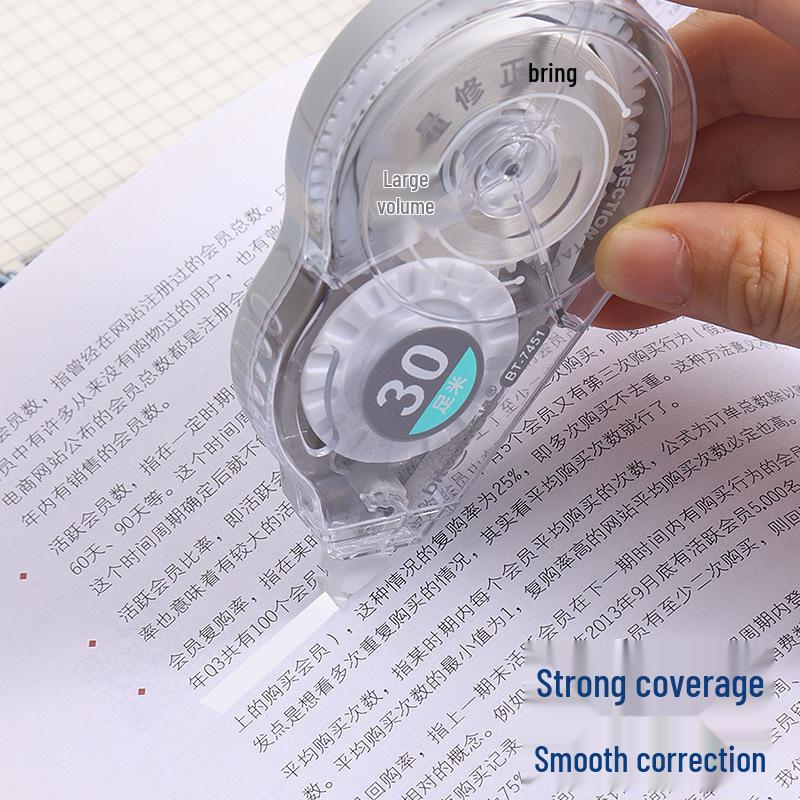 High-Value Baituong 7451 Correction Tape for Girls - Large Capacity, Ideal for Correcting Typos