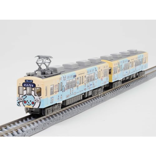 TOMYTEC Railway Collection, Nishi-Nippon Railroad 600 Series, Nishitetsu Kaizuka Line 100th Anniversary Wrapping Train, Set of 2, Diorama Supplies, 33
