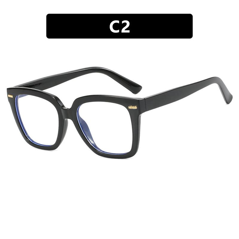 New Rainbow Candy Colored Square Oversized Photochromic Reading Glasses Women Anti Blue Ray Hyperopia Prescription Eyewear