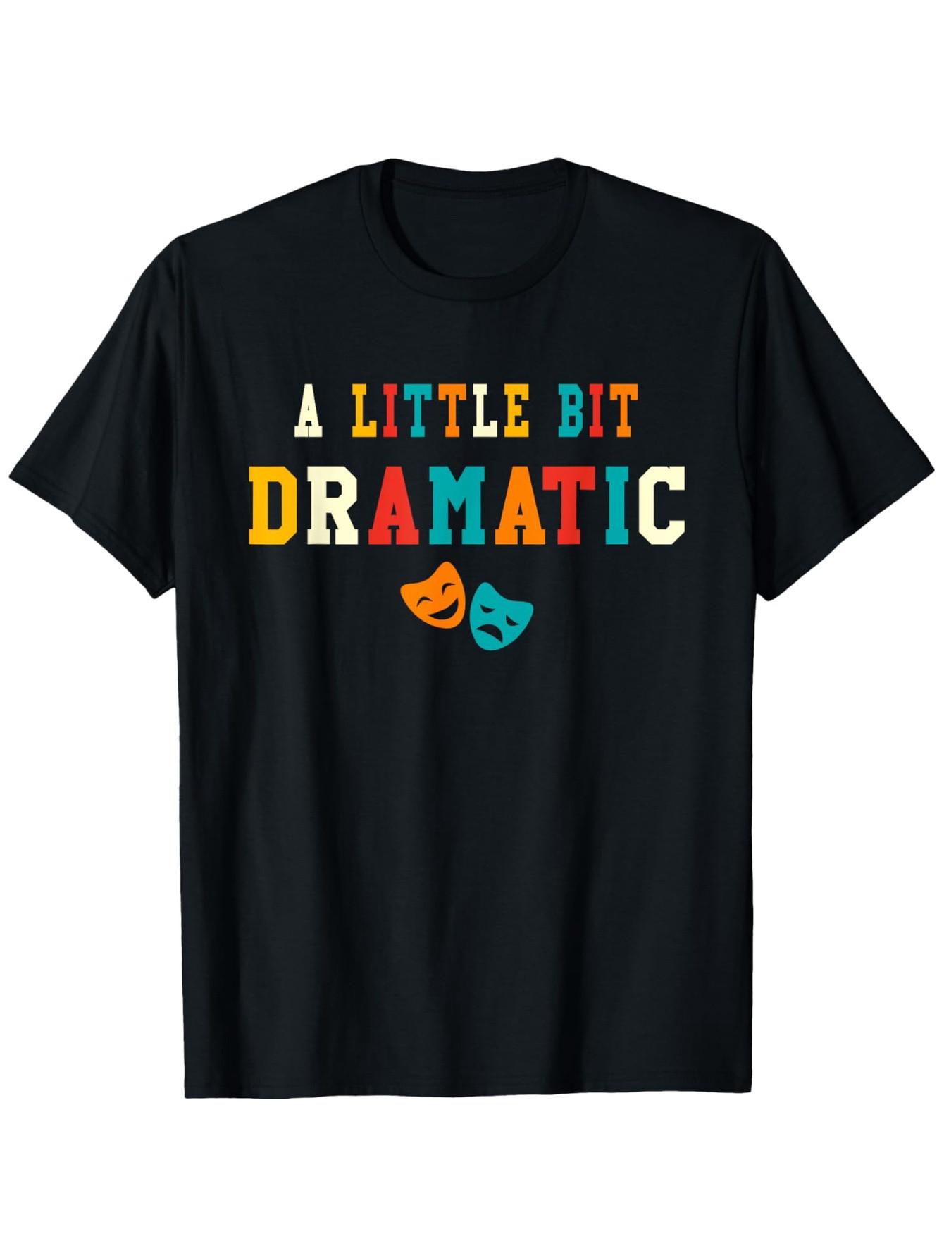 Лучший выбор Мужская смешная графическая футболка «Немного драматичная» S