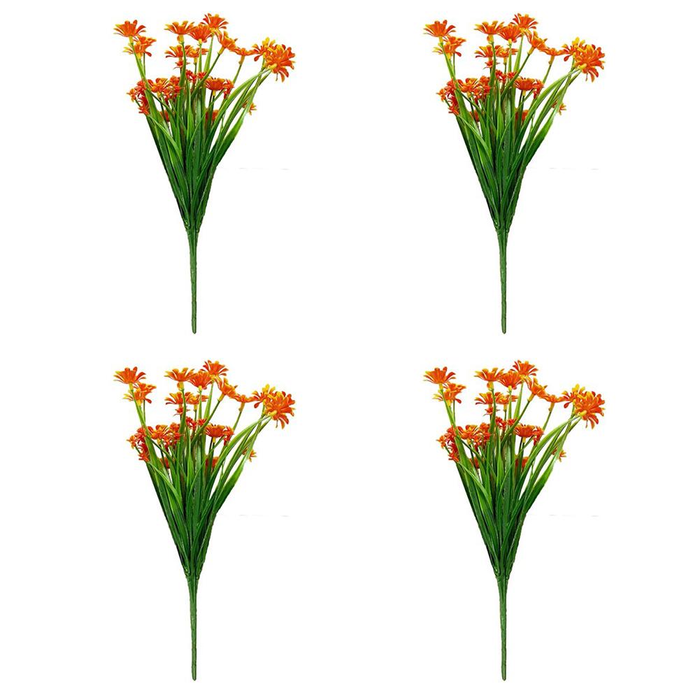 4 Bundles Fake Daisy Garden Artificial Flower Home Decoration Autumn Faux