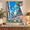 Glaceon Custom Name Diamond Painting Personalized 5D Full Drill DIY Diamond Art Home Decor