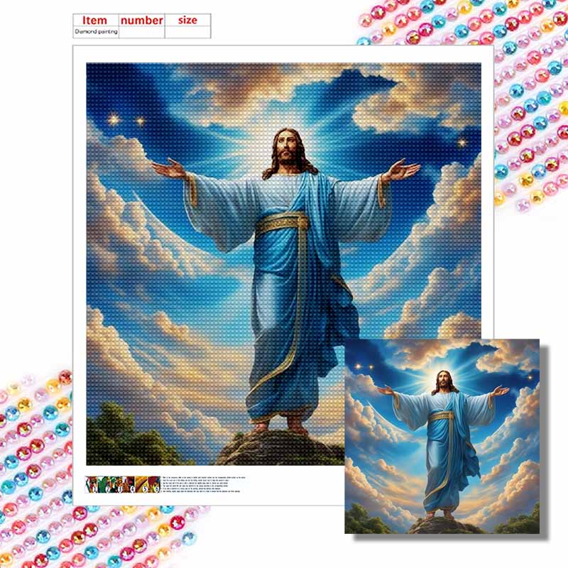 New Arrival 5D DIY Full Circle Diamond Painting "Religious" Embroidery Cross Stitch Home Decor Gift