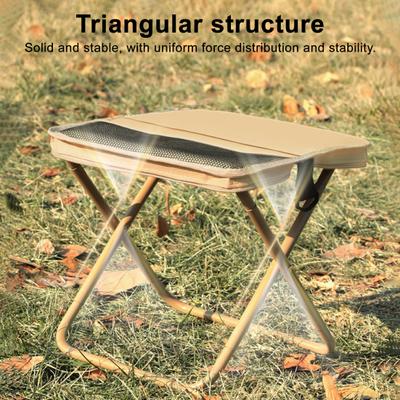 Mini Folding Stool with Carry Bag Portable Lightweight Heavy Duty Outdoor Camping Backpacking Beach Picnic Fishing Collapsible Chair Seat
