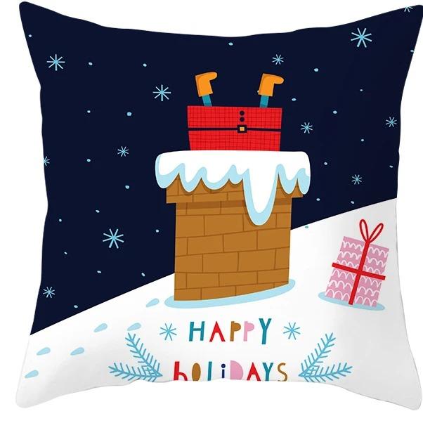 Christmas Themed Pillowcases Car Accessories Office Santa Claus Living Room Sofa Home Pillowcases