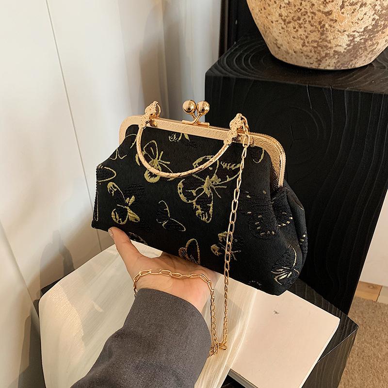 

Новая летняя ретро портативная новая нишевая повседневная индивидуальная красивая простая модная косая сумка-ракушка