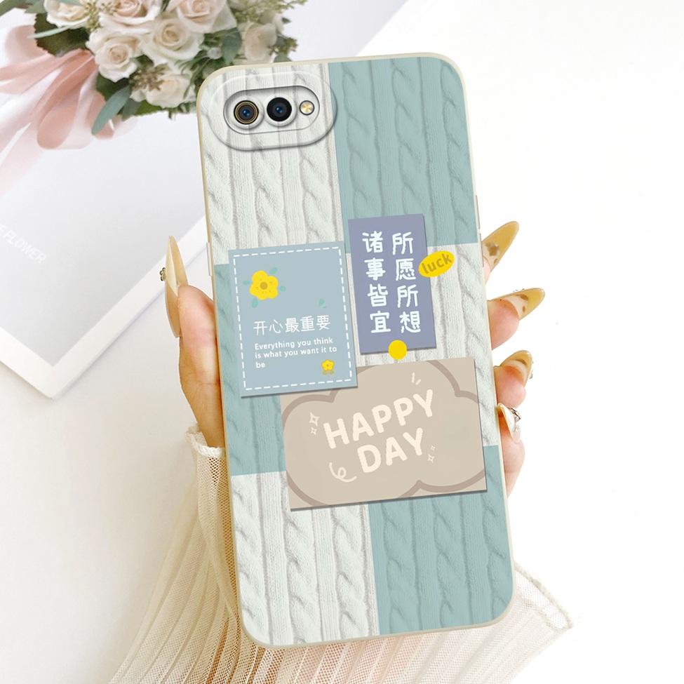 For Realme C2 Case Cover Silicone Luxury Fashion Cool Kawaii Cute Painted Phone Casing RMX1941 RMX1945 RMX1943