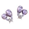 Pearls Butterfly Earphone Decoration Quick Attachment Electroplated Coppers Material Comfortable All Day Wear
