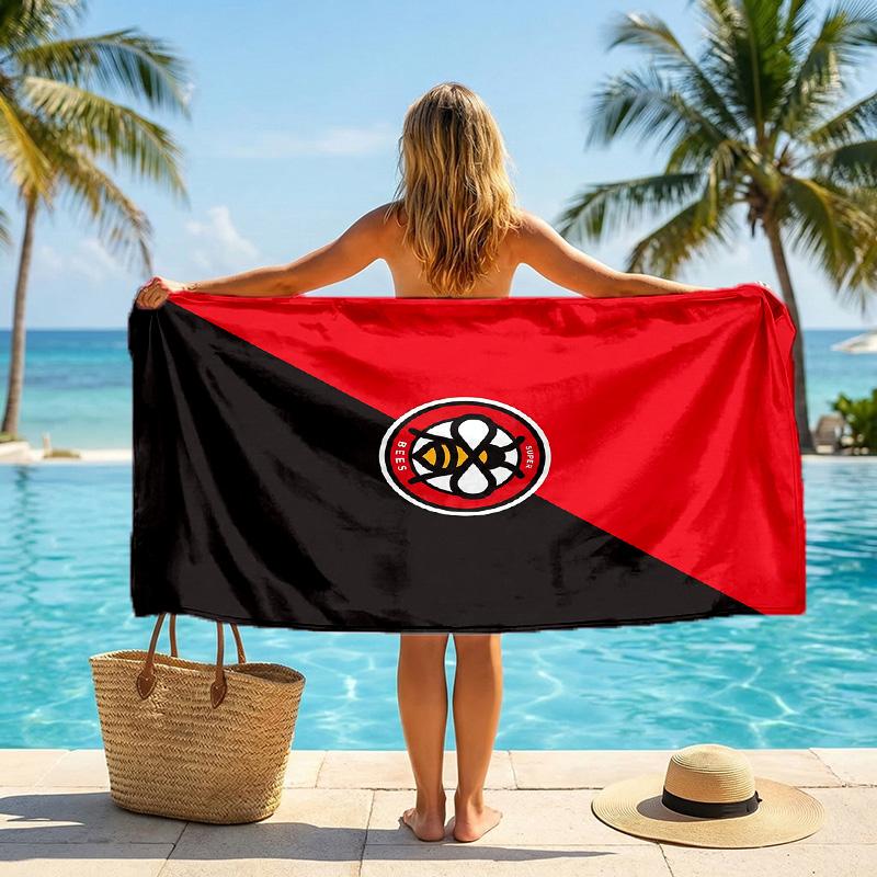 Brentford Football Beach Towel Soft Microfiber Summer Towel Quick Dry Absorbent Towel for Beach Swimming Pool Travel