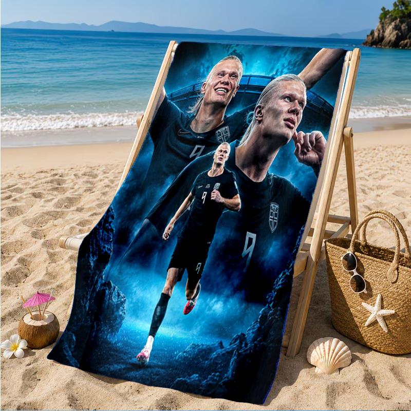 Haaland Beach Towel, Quick-drying, Easy To Care For, Suitable for Both Fitness and Beach Vacations,Sports Essential