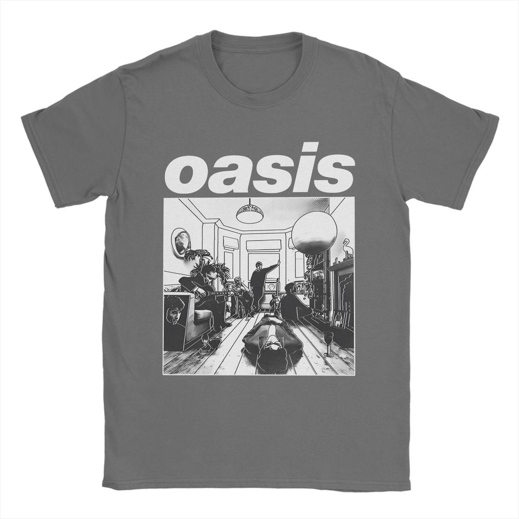 Definitely Maybe Rock Band  T Shirt Men Women Cotton Casual T-Shirts Crew Neck O-Oasis Tee Shirt Short Sleeve Tops Party