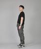 Seinteukeulu Retro Line Cargo Jogger Pants Rl-311Cj Denim Gray Black