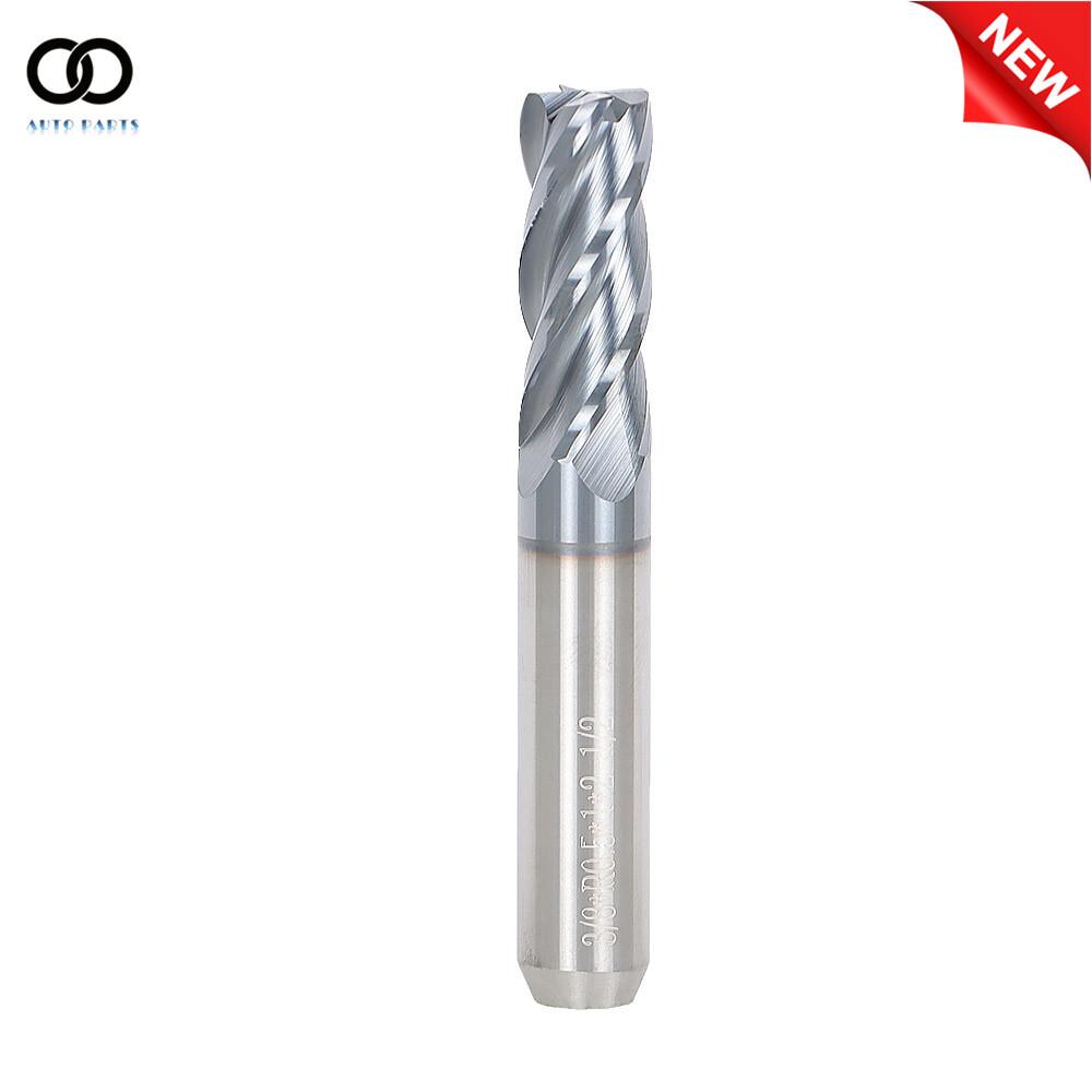 3/8" 4 Flute 1" LOC 2-1/2" OAL Variable Helix Carbide End Mill - TiALN COATED US