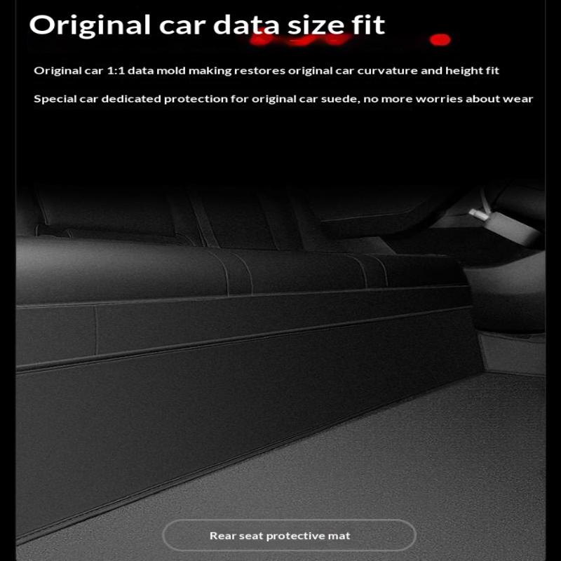 Car Door Sill Protector Set For Model Y Microfiber Leather Anti Scratch Kick Pad Threshold Protection Guard Strip Interior