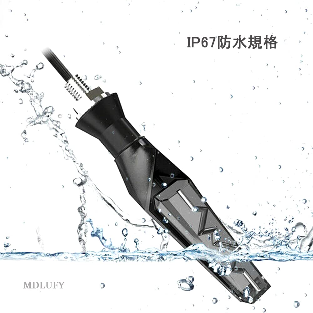 MDLUFY Motorcycle Sequential Flow Turn Signal Bike LED Electrocardiogram Wave Shape LED Turn Signal Light Waterproof Universal (Blue)