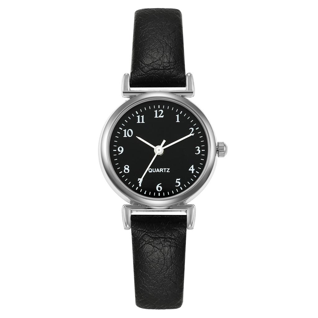 Moda Küçük Kadranlı Kadın Saatleri Basit PU Kordonlu Analog Kuvars Bilek Saati Bayanlar İçin Saat
