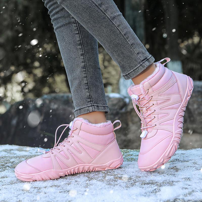 Plush Snow Boots for Women Men Winter Cotton Shoes High-top Boots Warm Hiking Shoes Outdoor Sneakers