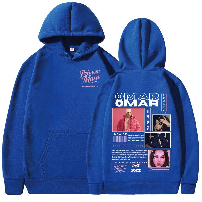 Omar Courtz Primera Musa Album Tour Merch Hoodies Men'S Women Fashion Hoodsweatshirts Hip Hop Oversizpullovers Streetwear