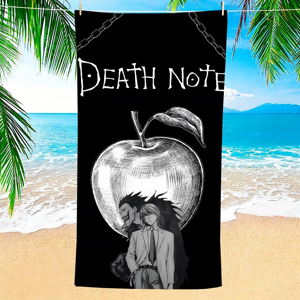 Anime Deathh Notes Towel Towel Soft Pool Gift For Travel Gym Shower Camping Quick Dry Sports Large Beach Towels