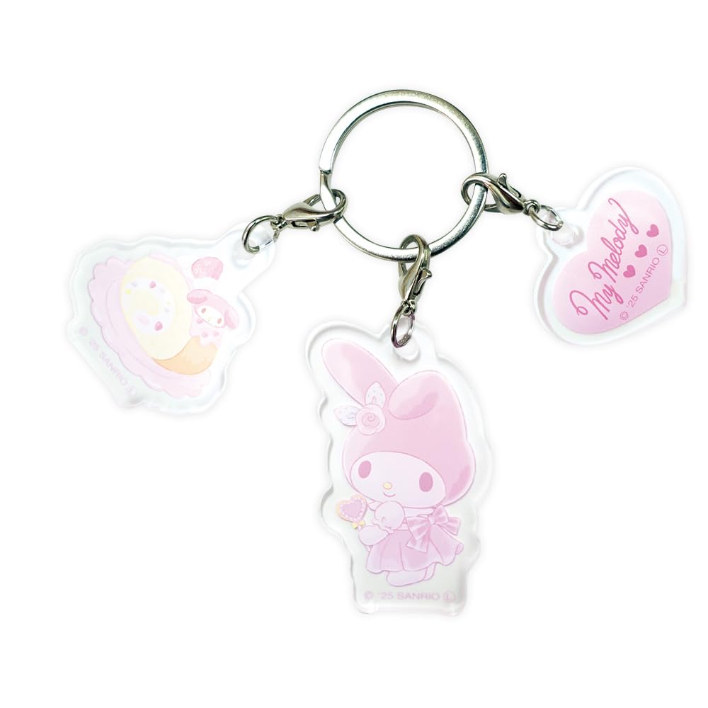 Sanrio Characters My Melody Afternoon Tea Triple Keychain 8203 380