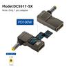 PD100W Type-C to DC Plug Converter USB C to DC Laptop Charging Adapter Power Charger Connector Tip for Lenovo Thinkplus HP DELL