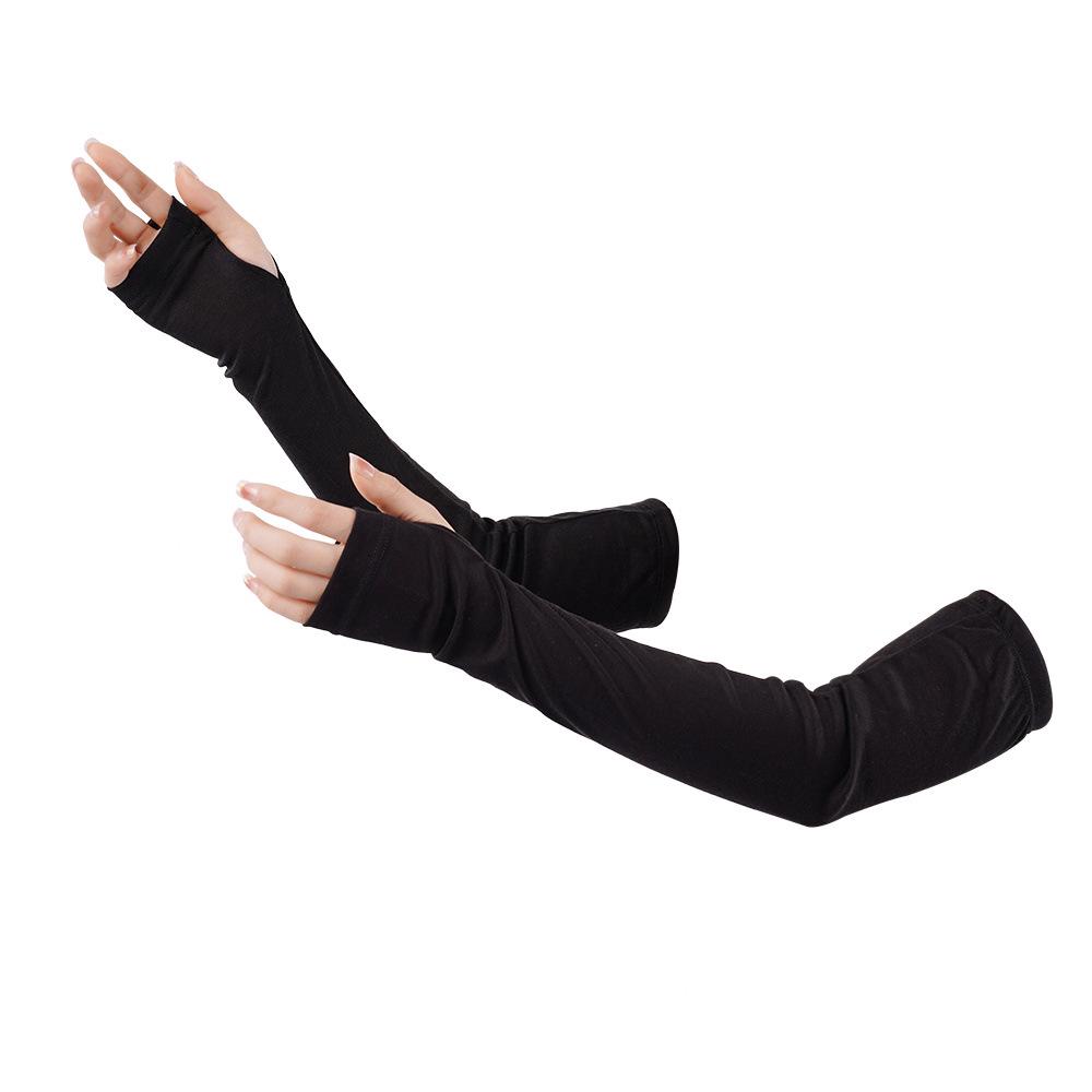 Women's Tencel Sun Protection Ice Sleeves - UV-Resistant, Breathable Arm Covers for Summer Cycling and Driving