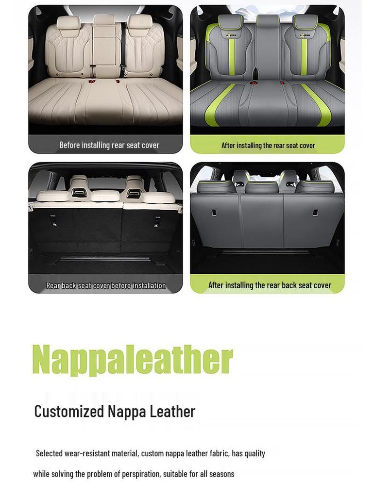 New Model Full Leather Car Seat Cushion for BYD Song L - Universal Four Seasons Use
