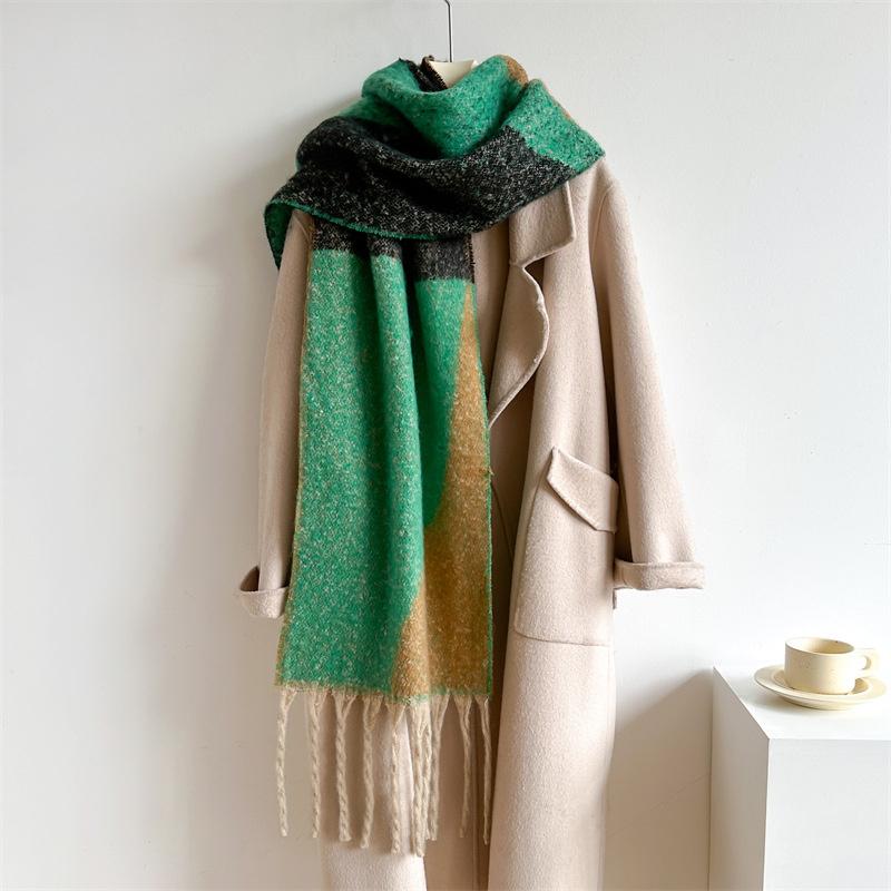 New  Cashmere Scarf Shawl Thicked  Warm Blanket Long Tassels Soft Shawls Neck Wraps Pashmina Scarves Ladies' Luxury Scarf