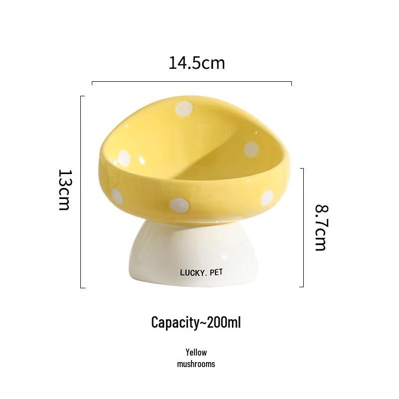 Qio Ceramic Donut Pet Bowl