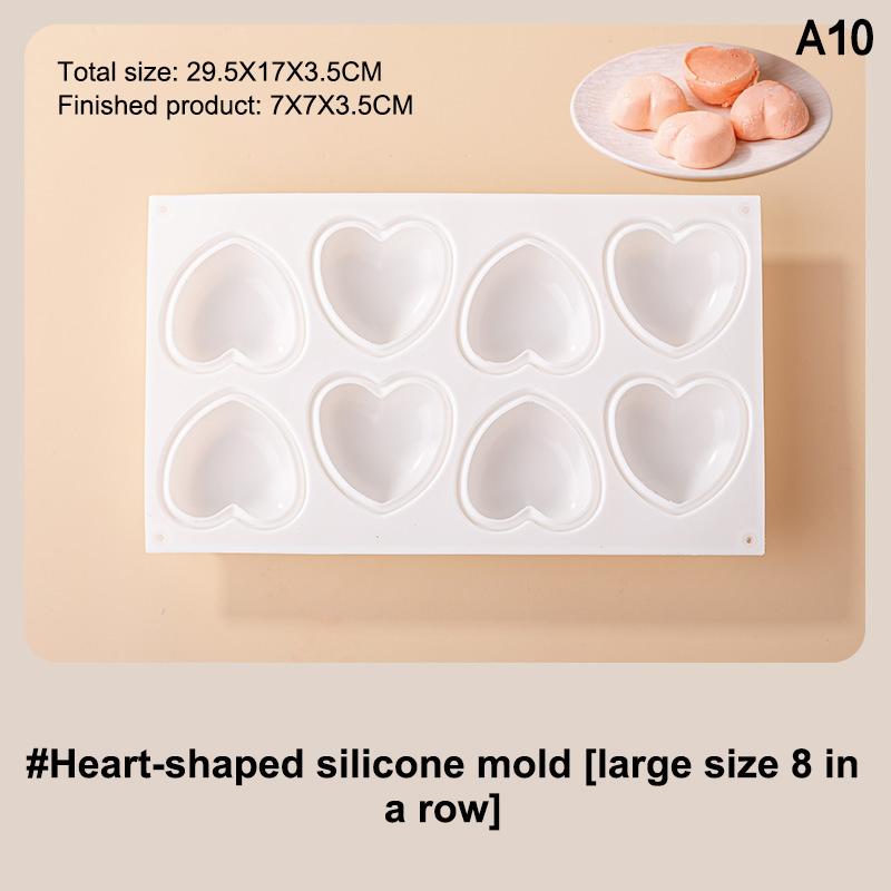 Circle Ball Shape Cake Candy Mold Heart Mousse Mould Cake Chocolate Decoration Silicone Mold Kitchen Dessert Mousse Mold