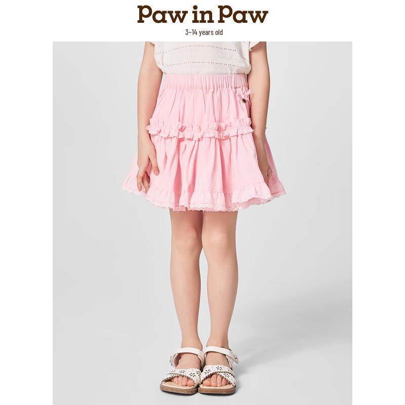 PawinPaw Girls  Cartoon Bear Preppy Short Skirt 160