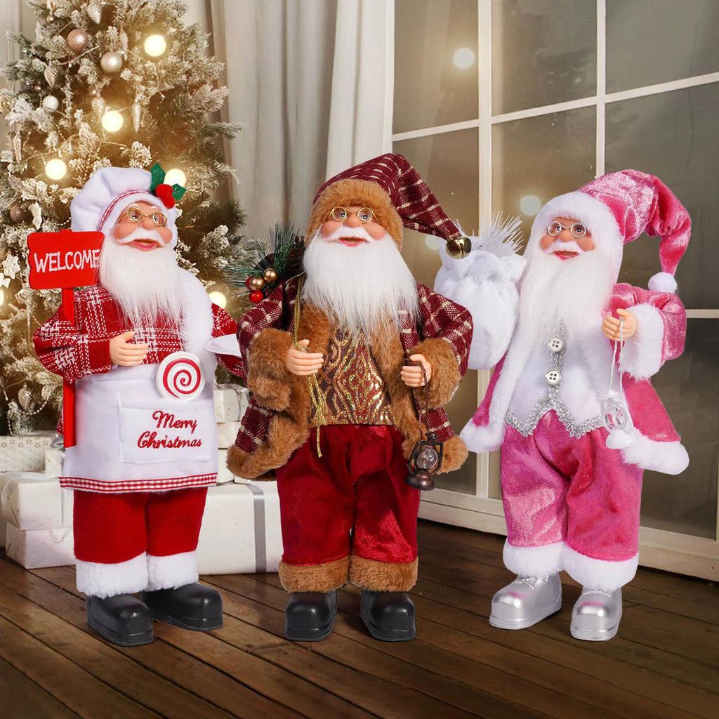 Home Navidad Party Ornaments Christmas Ornaments Santa Claus Doll with Gift Bags