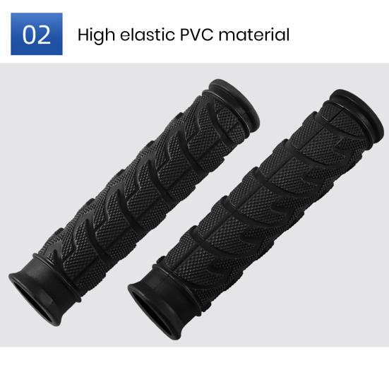 1 Pair Bike Handlebar Cover Shock Absorption Ergonomic Anti-slip Vibration Damping Cycling Bicycle Handlebar Covers Bike Supply