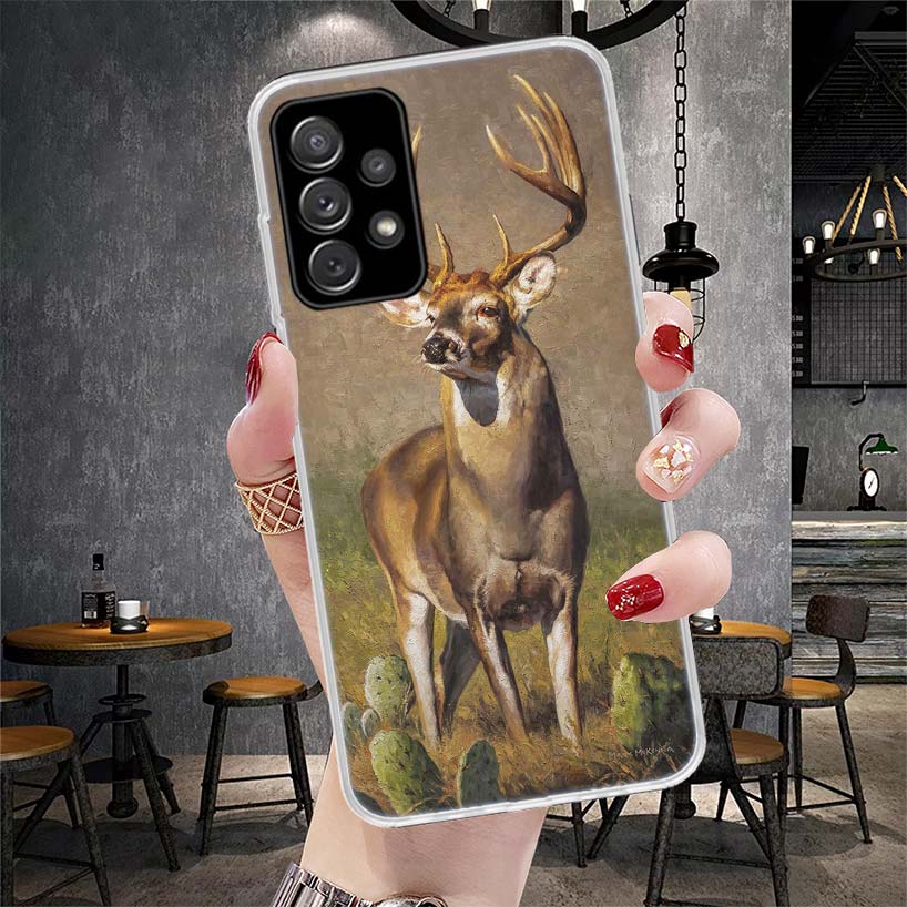 Hirschjagd Camo Handyhülle Für Samsung Galaxy A12 A22 A32 A52 A72 A02S A51 A50S A71 A70 A31 A20S Note 20 Ultra S10 A10S Galaxy