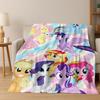 26 Style My Little Pony Unicorn Cartoon Flannel Blanket,Warm and Cozy Soft Throw Blanket for Home Bedroom Bed Sofa Cover Kids