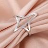 LIKGREAT Hollow Palestine Map Adjustable Finger Ring Stainless Steel Arabic Calligraphy Jewelry for Women Men Birthday Gift