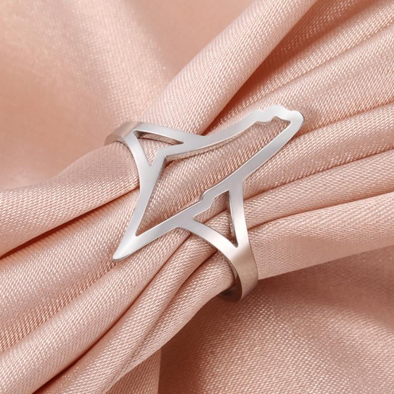 LIKGREAT Hollow Palestine Map Adjustable Finger Ring Stainless Steel Arabic Calligraphy Jewelry for Women Men Birthday Gift